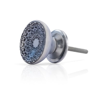 Mascot Hardware New Haven 1-4/7 in. Black Cupped Drawer Cabinet Knob
