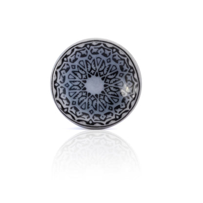Mascot Hardware New Haven 1-4/7 in. Black Cupped Drawer Cabinet Knob