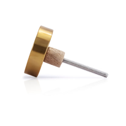 Mascot Hardware Athena 1-3/5 in. Wood Round Drawer Cabinet Knob