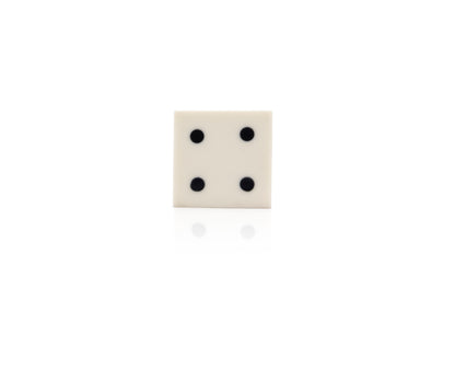 Mascot Hardware Casino 1-3/7 in. Numero 1, 2, 3, 4, 5, 6 Drawer Cabinet Knob