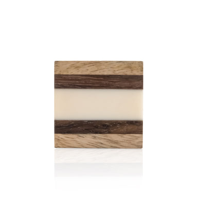 Mascot Hardware Fusion Striped 1-4/7 in. Wood Drawer Cabinet Knob