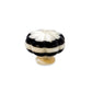 Mascot Hardware Melon Shaped 1-1/2 in. (38mm) Black & Cream Drawer Cabinet Knob
