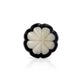 Mascot Hardware Melon Shaped 1-1/2 in. (38mm) Black & Cream Drawer Cabinet Knob