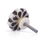 Mascot Hardware Hand Crafted Resin 1-3/8 in. Cream & Black Cabinet Knob