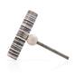 Mascot Hardware Hammer 2-2/5 in. (60mm) White & Black Drawer cabinet Knob