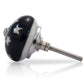 Mascot Hardware Star Constellation 1-3/5 in. Black & White Drawer Cabinet Knob