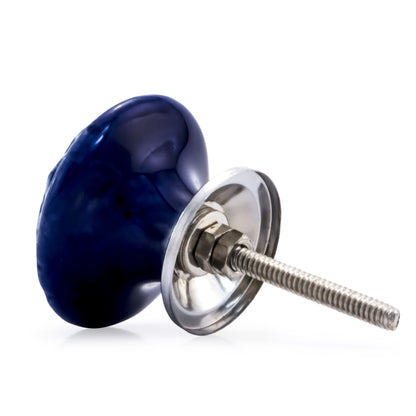 Diagonaled 1-37/50 in. Blue Cabinet Knob (Pack of 10)