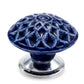 Diagonaled 1-37/50 in. Blue Cabinet Knob (Pack of 10)