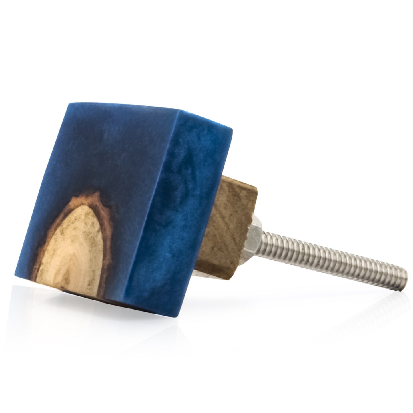 Mascot Hardware Beauty Art 1-1/2 in. Wood & Resin Round Rectangle Cabinet Knob