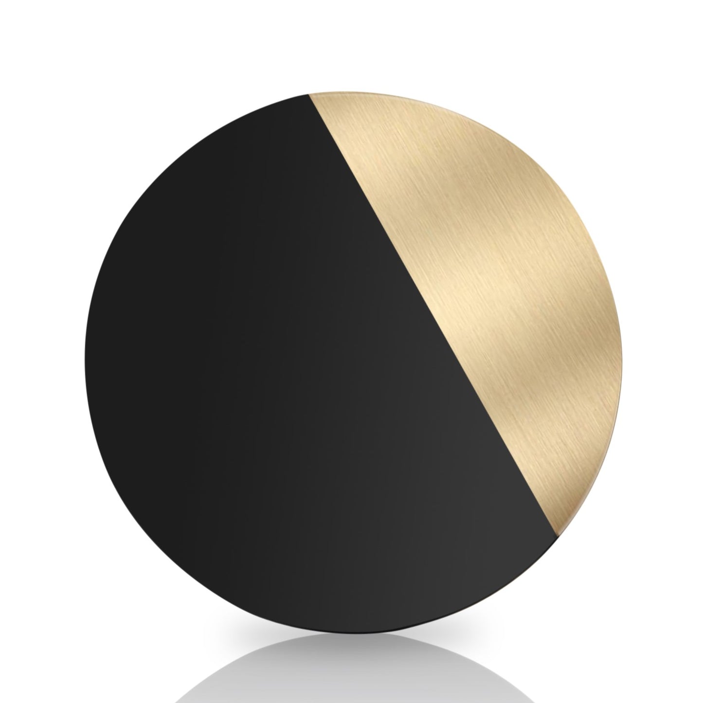 Mascot Hardware Fusion 1-1/2 in. Black Moon Drawer Cabinet Knob