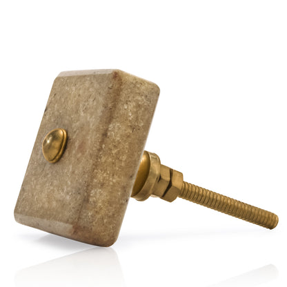 Mascot Hardware 1-1/2 in. Square Marble Drawer Cabinet Knob