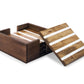 Mascot Hardware Beautiful Square Diagonal Wood Coaster (Set of 4)