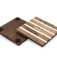 Mascot Hardware Beautiful Square Diagonal Wood Coaster (Set of 4)