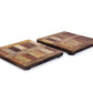 Mascot Hardware Checkered Diagonal  Wooden Coasters Set of 4