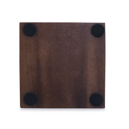 Mascot Hardware Checkered Diagonal  Wooden Coasters Set of 4