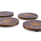 Mascot Hardware Ringed Wooden Coaster Set of 4