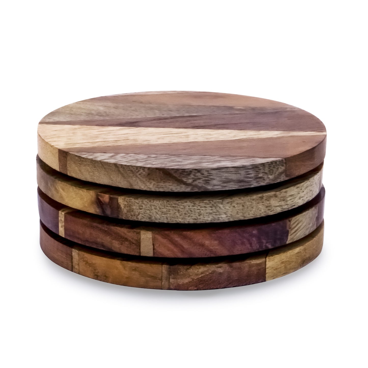 Mascot Hardware Knuckled 4 pieces Wood Coaster set