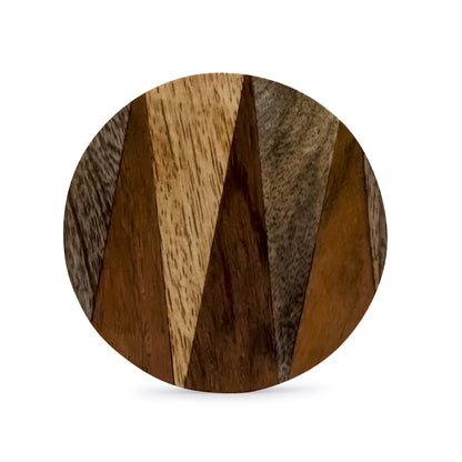 Mascot Hardware Knuckled 4 pieces Wood Coaster set