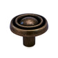 Trad Ring 1-1/6 in. Antique Brass Round Cabinet Knob (10-Pack)