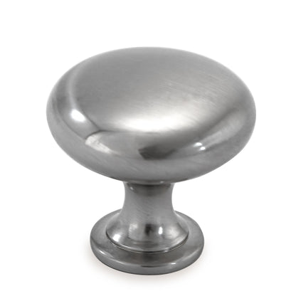 Round Metal 1 in. Cabinet Knob (10-Pack)
