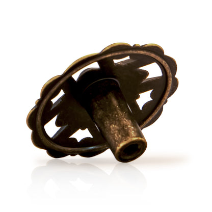 Weave 1-1/2 in. Antique Brass Round Cabinet Knob (10-Pack)