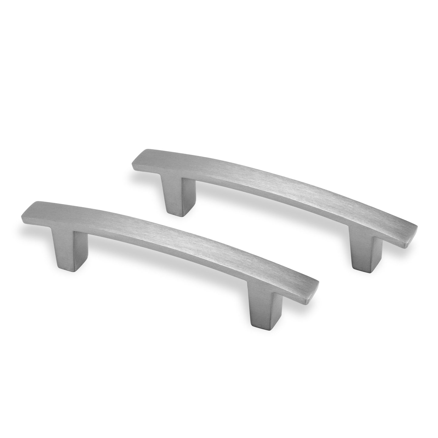 Contemporary Arch 3 in. (76mm) Satin Nickel Drawer Pull (10-Pack)