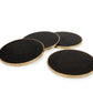 Mascot Hardware Beautiful Round Hammered Polished Coaster (Set of 4)