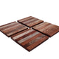 Mascot Hardware Beautiful Square Diagonal Wood Coaster (Set of 4)