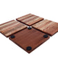Mascot Hardware Beautiful Square Diagonal Wood Coaster (Set of 4)