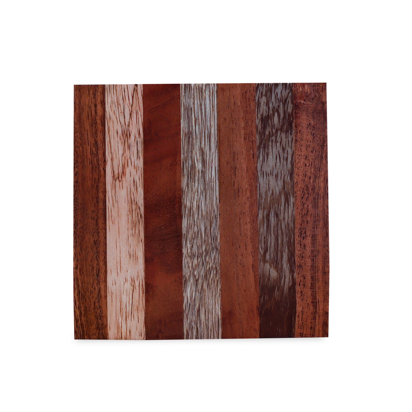 Mascot Hardware Beautiful Square Diagonal Wood Coaster (Set of 4)