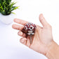 Brown Leaves 1-31/50 in. White & Brown Cabinet Knob (Pack of 10)
