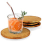 Mascot Hardware Beautiful Round Hammered Polished Coaster (Set of 4)