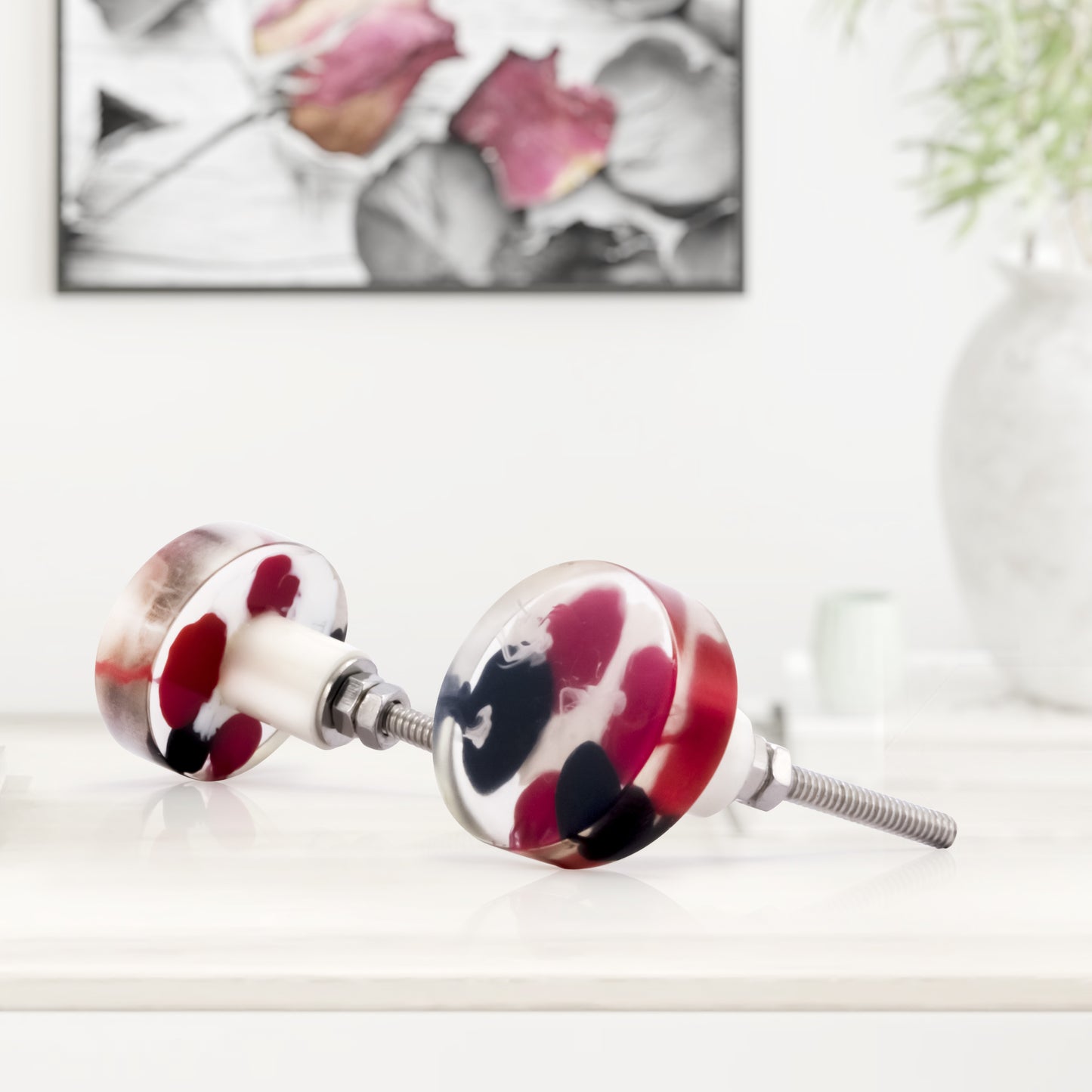 Mascot Hardware Roseville 1-7/9 in. Multicolor Oval Drawer Cabinet Knob