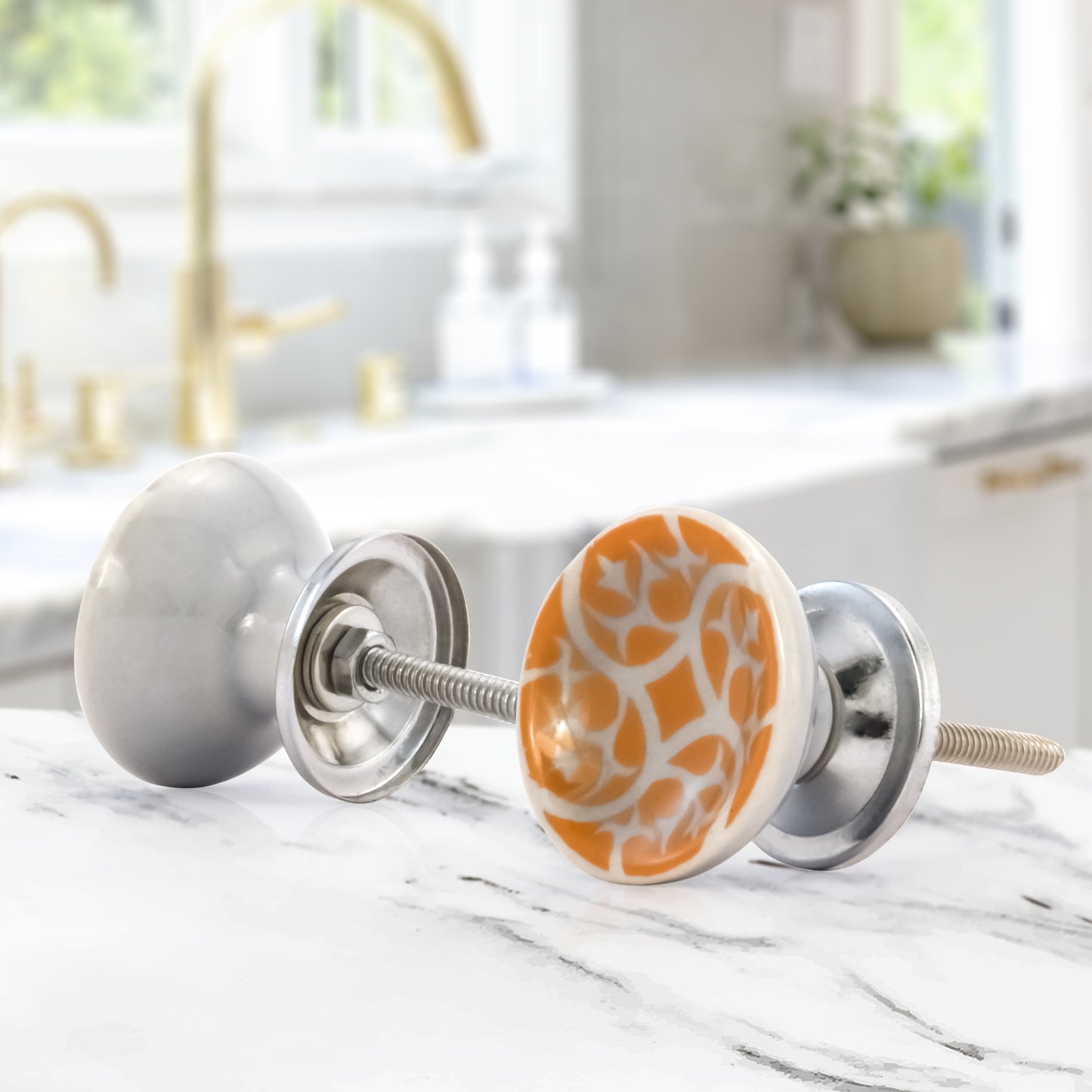 Mascot Hardware Swirl Design 1-1/2 in. Cupped Drawer Cabinet Knob