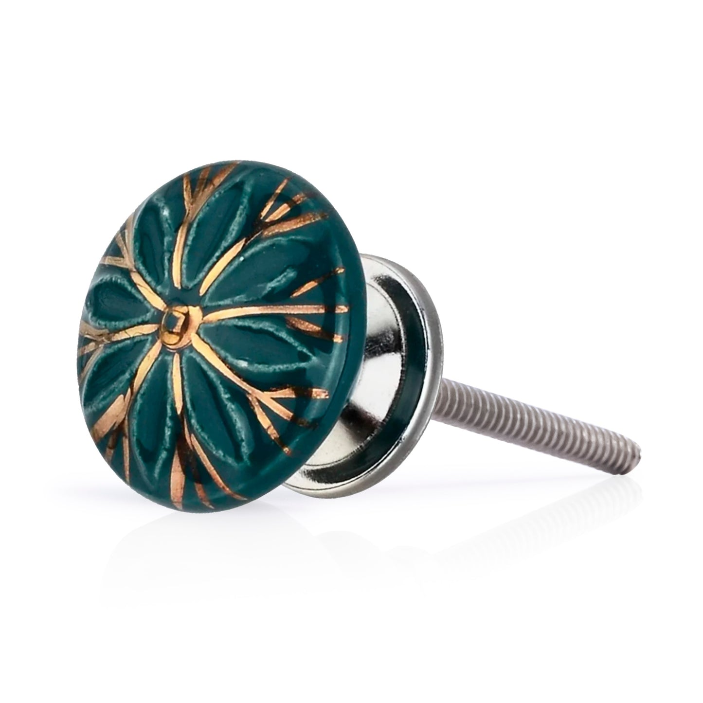 Green Designer 1-2/3 in. Cabinet Knob (Pack of 10)