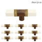 White Marble Effect 3 in. Brown & White Cabinet Knob (Pack of 10)