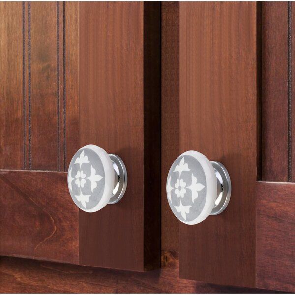 Jessamine 1-3/5 in. Grey Flat Cabinet Knob