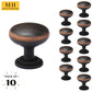 Round Metal 1 in. Cabinet Knob (10-Pack)