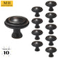 Stepped 1-1/2 in. Oil Rubbed Bronze Round Cabinet Knob (10-Pack)