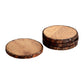Mascot Hardware Log Cut 4 pieces Multi Shape Wooden Coasters (Set Of 4)