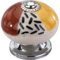 Mascot Hardware Long Beach Mushroom Knob Multicolor Drawer Cabinet knob