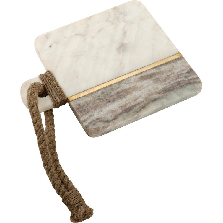 Mascot Hardware Chop-N-Slice 9 in. x 7.4 in. Square Marble Cutting Board