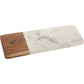 Mascot Hardware Chop-N-Slice 18.5 in. x 6 in. Rectangle Marble and Wood Cutting Board