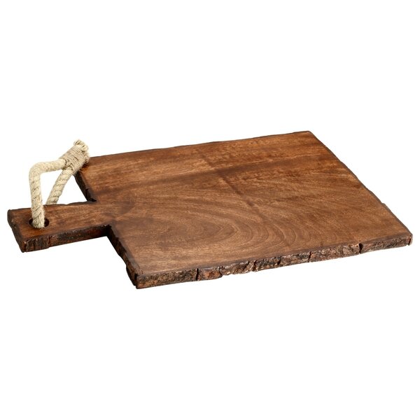 Mascot Hardware Rectangle Wooden Cutting Board With Tied Rope