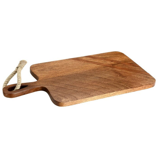 Mascot Hardware Paddle Shaped Wooden Cutting Board With Tied Rope