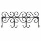 Tropical 18.5 in. L Black Hook Rail with 6 Hooks