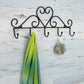 Mascot hardware Heart Shaped 19 in. L Black Hook Rail with 5 Hooks