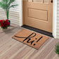 Natural Coir Doormat with Non-Slip Backing - 28 x 18 - Outdoor / Indoor - Natural