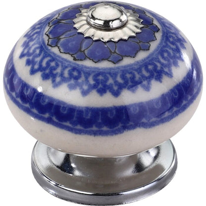 Mascot Hardware Modesto 1-3/5 in. Blue Designer Cabinet Knob (Pack of 10)