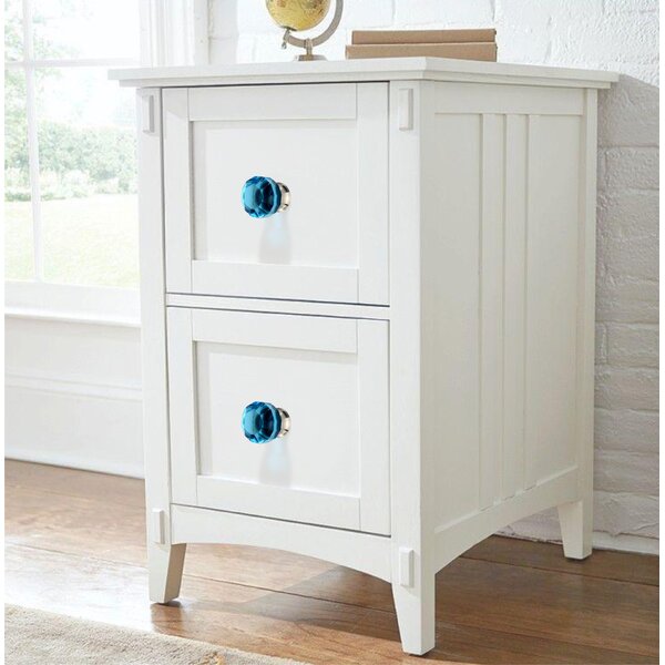 Blue 1-1/4 in. Crystal Cabinet Knob